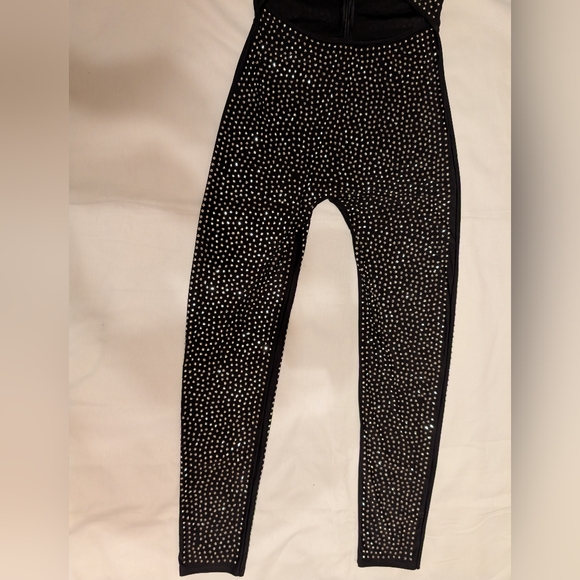 NWT Hot Miami Styles Sparkly Rhinestone Cut-Out Women's Jumpsuit - Picture 6 of 12